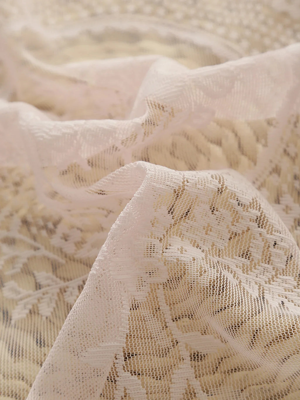 Pink Lace Round Mirror Rod Pocket Curtains for Girls Cute Atmosphere Bedroom Balcony Home Decor Curtains