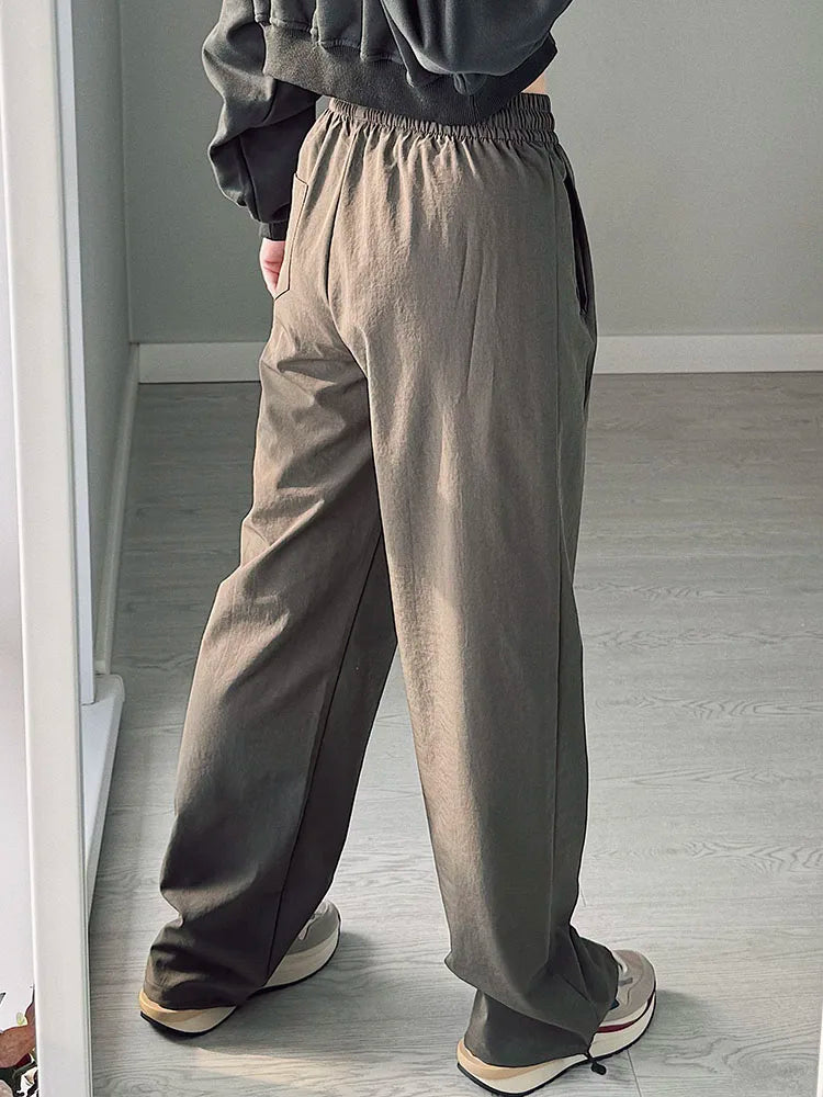 Summer Straight Leg Sweatpants For Women High Waist Jogger Wide Leg Trousers Women's Sports Pants White Sweatpants Wtpants Women