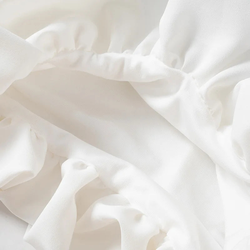 Contrast Color Mini Folds Dress For Women Strapless Sexy Slim Sleeveless Ruched Splice Y2K Beach Female Club Party Dress