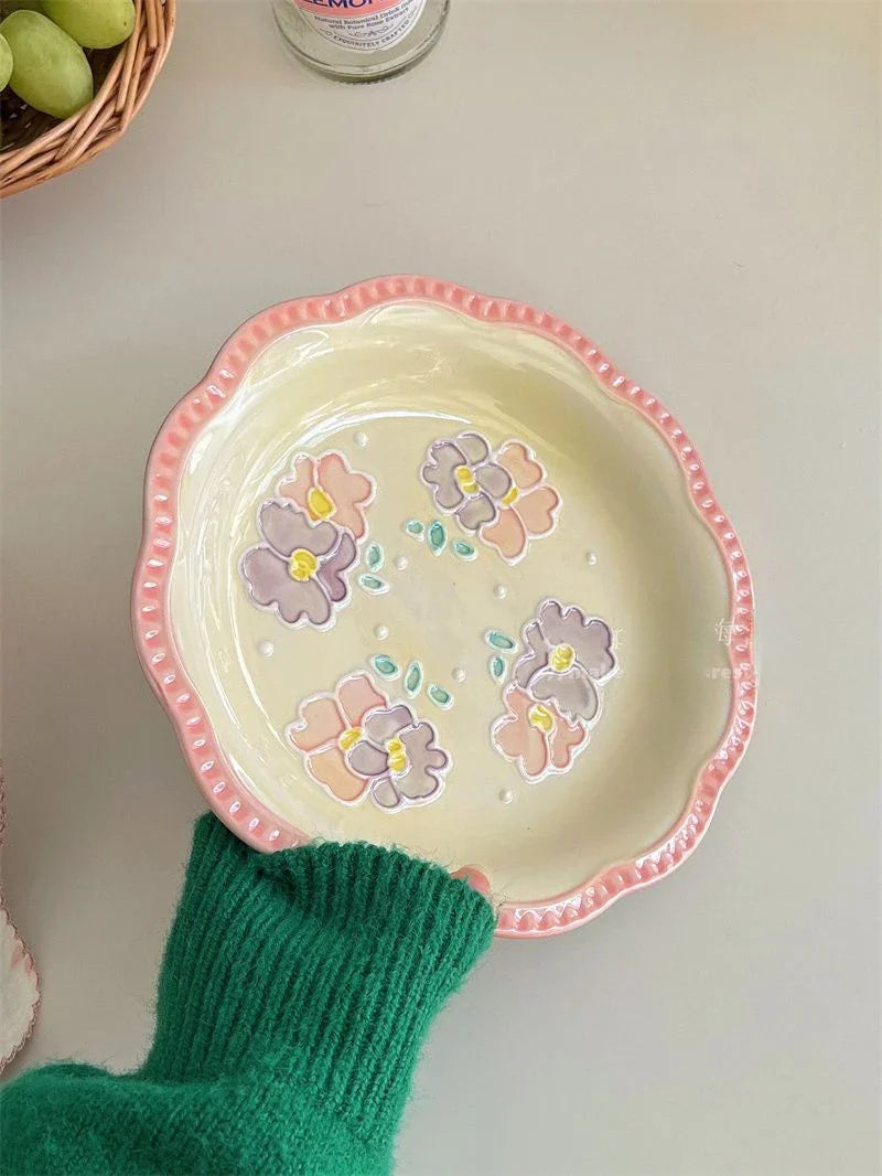 Ceramic Tulips High-end Beautiful Tableware