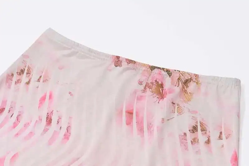 Sexy Party Two Piece Set Deep V Crop Top Midi Skirts Bodycon 2 Pieces Set