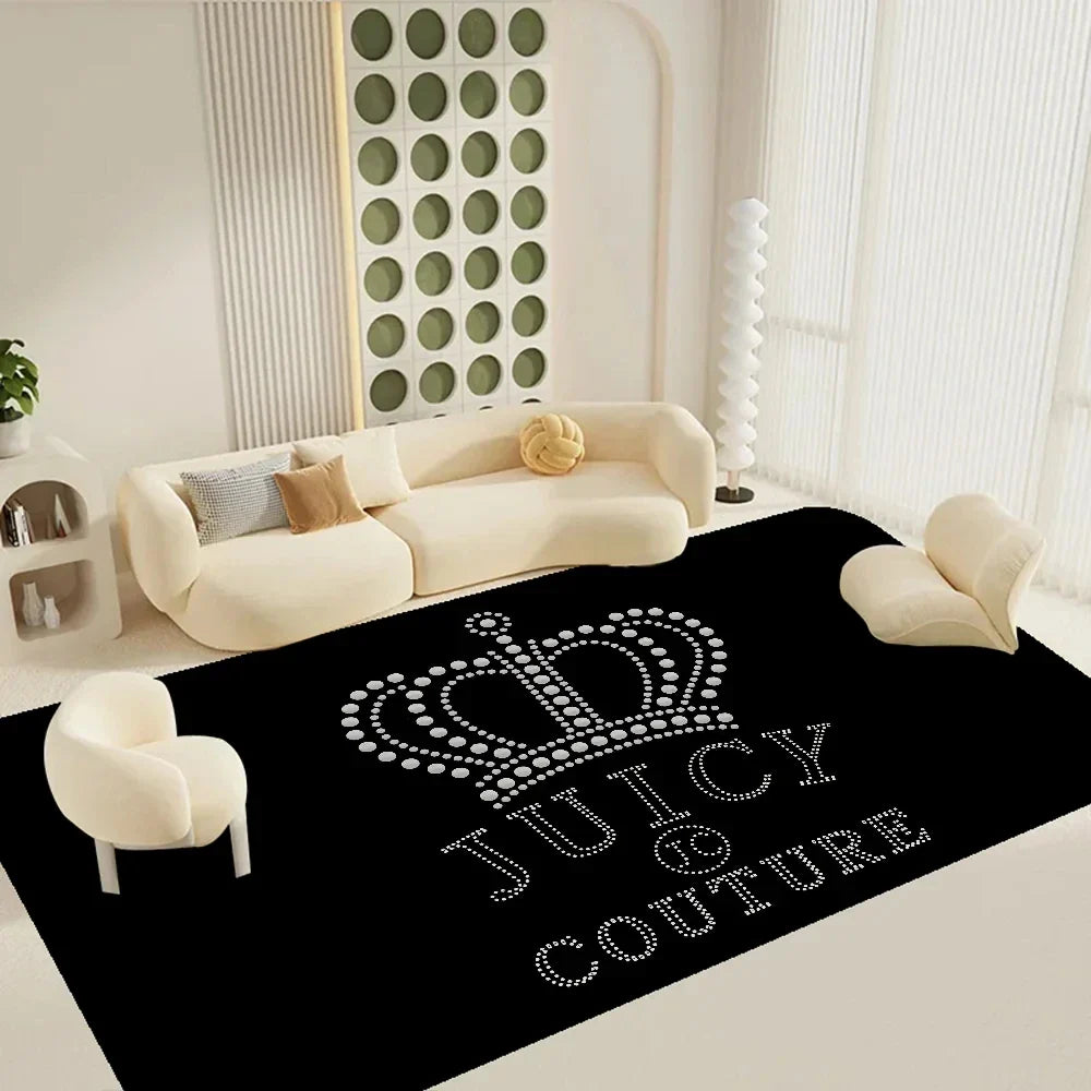 Juicy Couture Floor Mat Rectangle Anti-slip Home Soft Rug