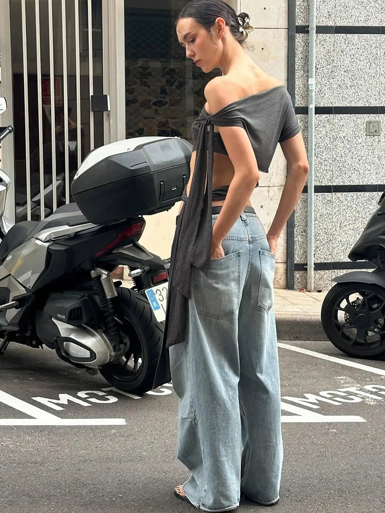 Irregular Women Tank Tops Shirring Shoulder Ruched Summer Chic Fashion Solid Hottie Simple Basic Streetwear Slim Top