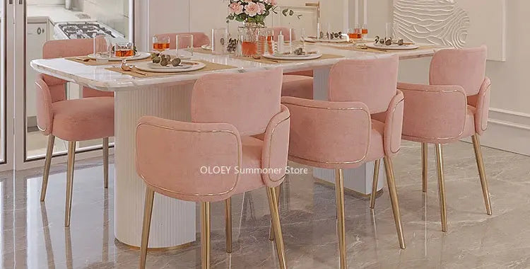 Pink Velvet Relaxing Chair Arm Single Furniture