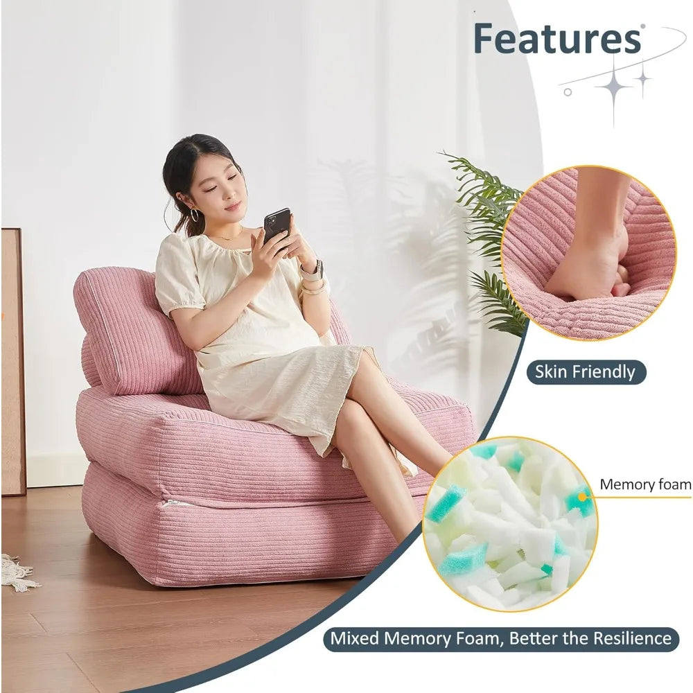 Folding Chair Bed, Futon Sofa Bed, Convertible Sofa Bed, Small Space Sofa