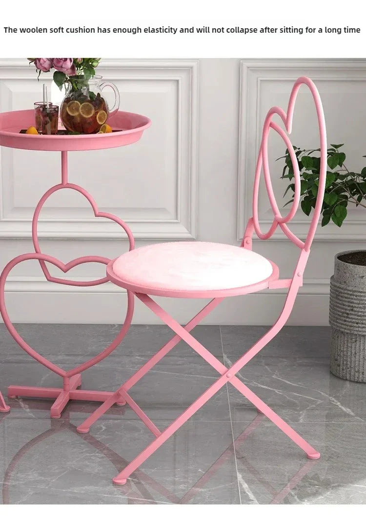 Romantic Pink Web Tables And Chairs