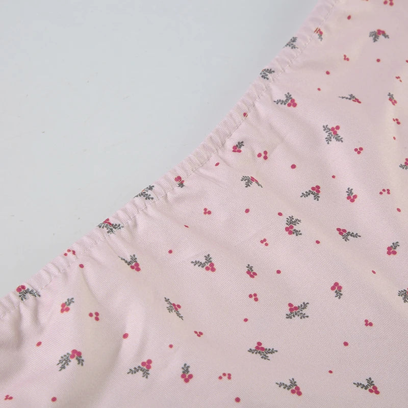 Floral Print Women's Set Camisole + Short Pants