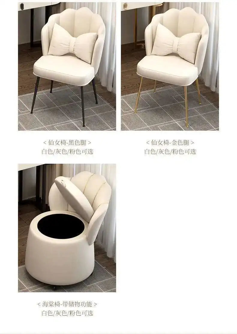 Luxury Shelf Cosmetics Makeup Dressing Table Bedroom Storage Drawers Vanity Table Modern