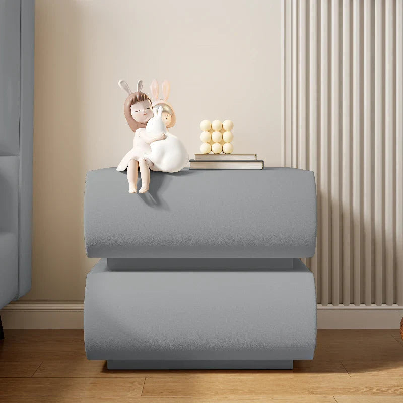 Luxury Modern Night Table Space Saving Minimalist Bedside Table Storage