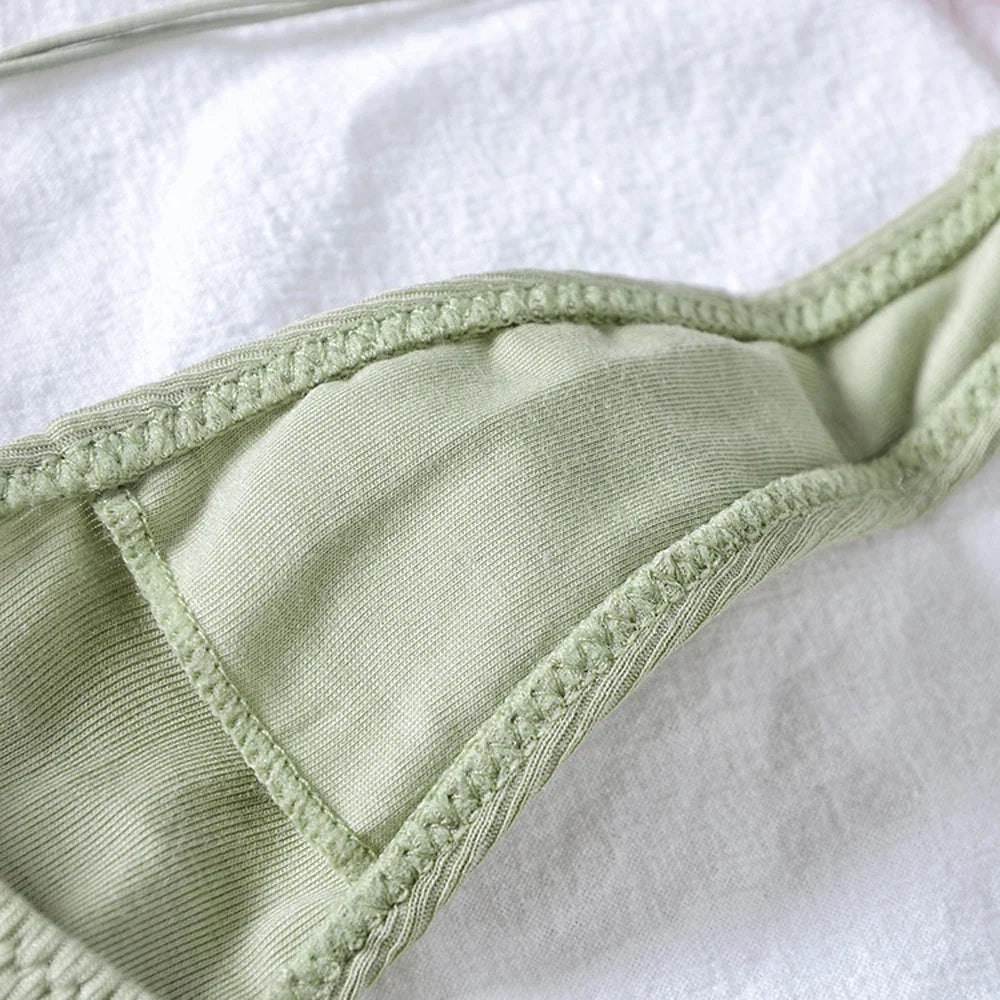 Female T Pants Bikini Thin Strappy Cotton G Strings Thongs Panties Underwear