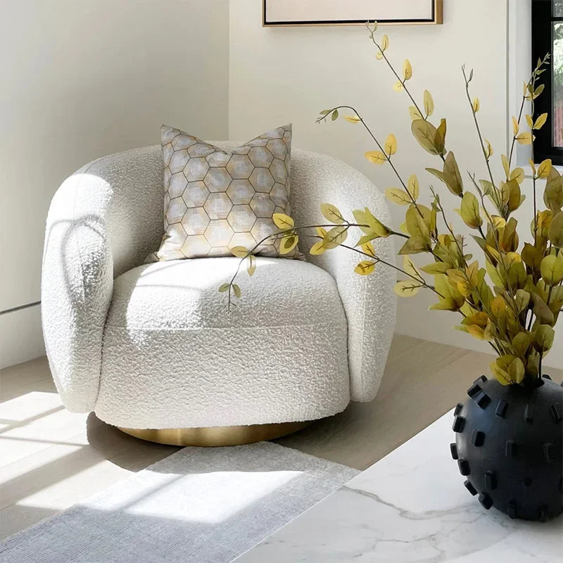 Design Swivel Chair Small Lounge Ergonomic Spinning Chair