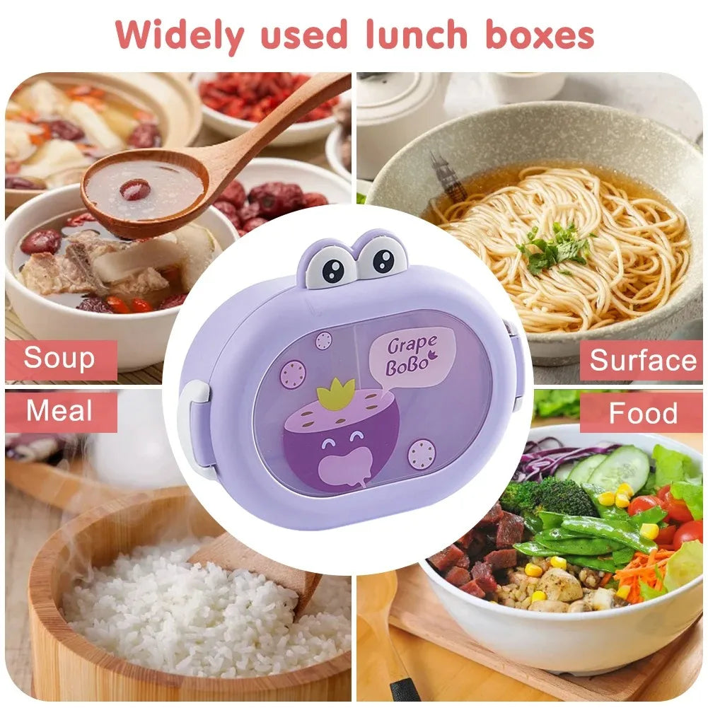 Bento Lunch Box for Kids Kawaii Cartoon Students Sandwich Snack Food Box Fruit Container Portable Picnic Fresh Box