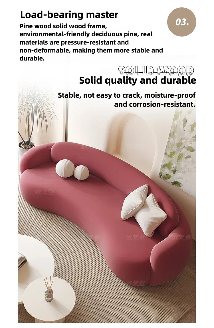 European Italiano Velvet Living Room Sofa Pink Floor Light Luxury 3 Seat Couch Christmas Organizer Sofa Inflavel Home Decoration