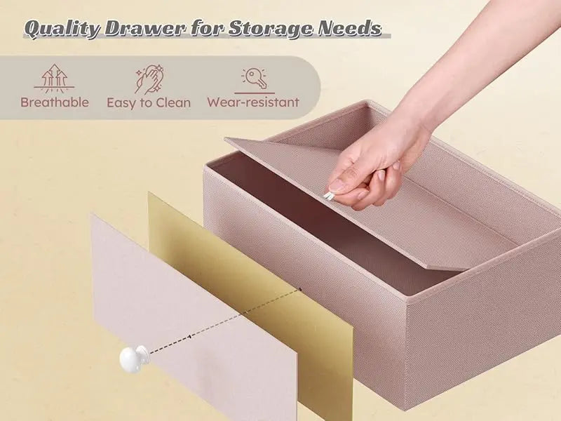 Pink Dresser for Bedroom with Wheels & 40"* 23" Wide Wooden Top,Dresser & Chests of Drawers