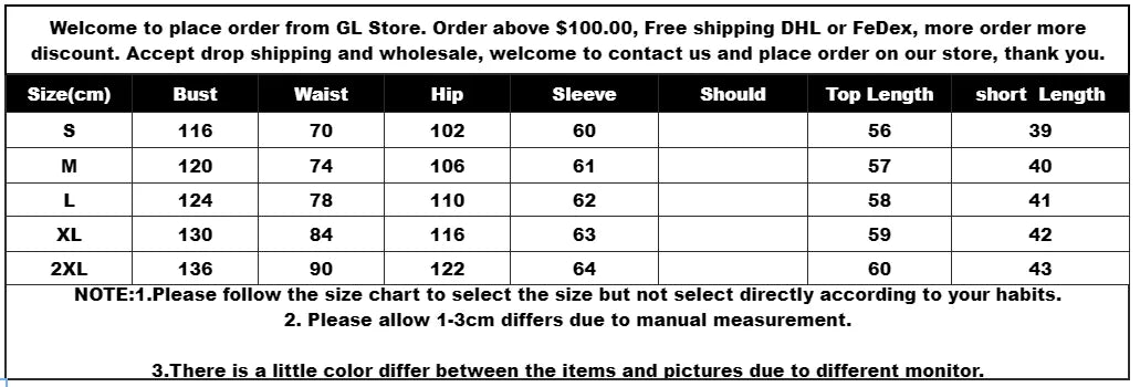 Fashion Women's Set Full Sleeve Turn-down Collar T-shirt and Skirts Shorts Chic Two 2 Piece Sets Outfit