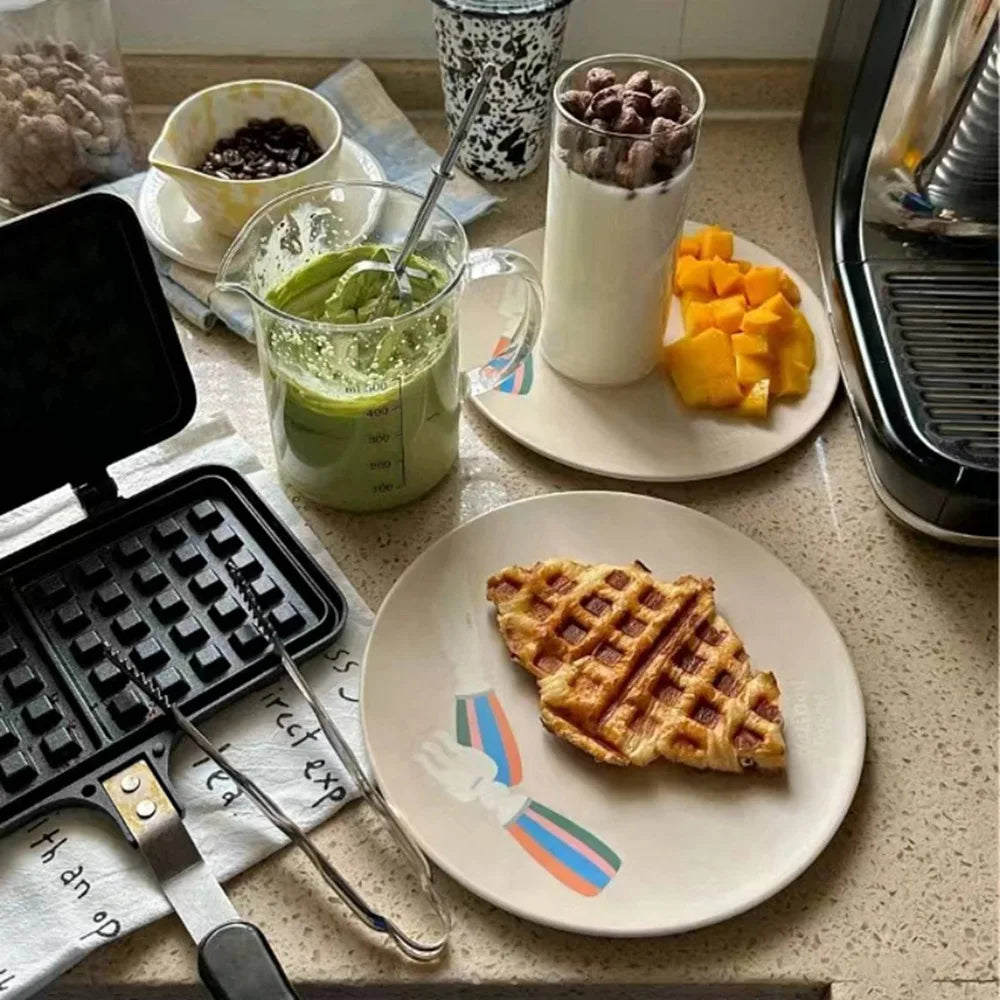 Lightweight Dinner Plate Dinnerware Multi-pattern Dish Tray