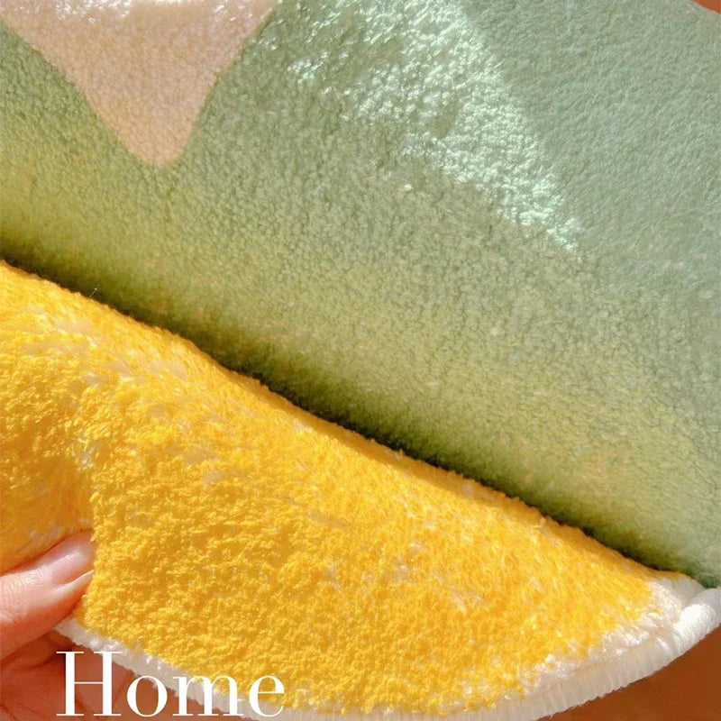 Floor Mat Runner Rugs Striped Bow Carpet Soft Fluffy Long Foot Mats Cute Sweet Home Decoration Carpets