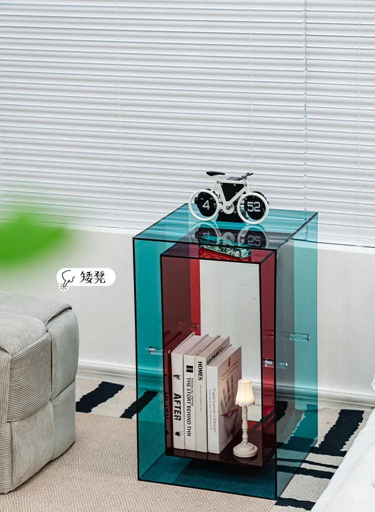 New Style Acrylic Tea Table Small Transparent Modern Storage Side Cabinet