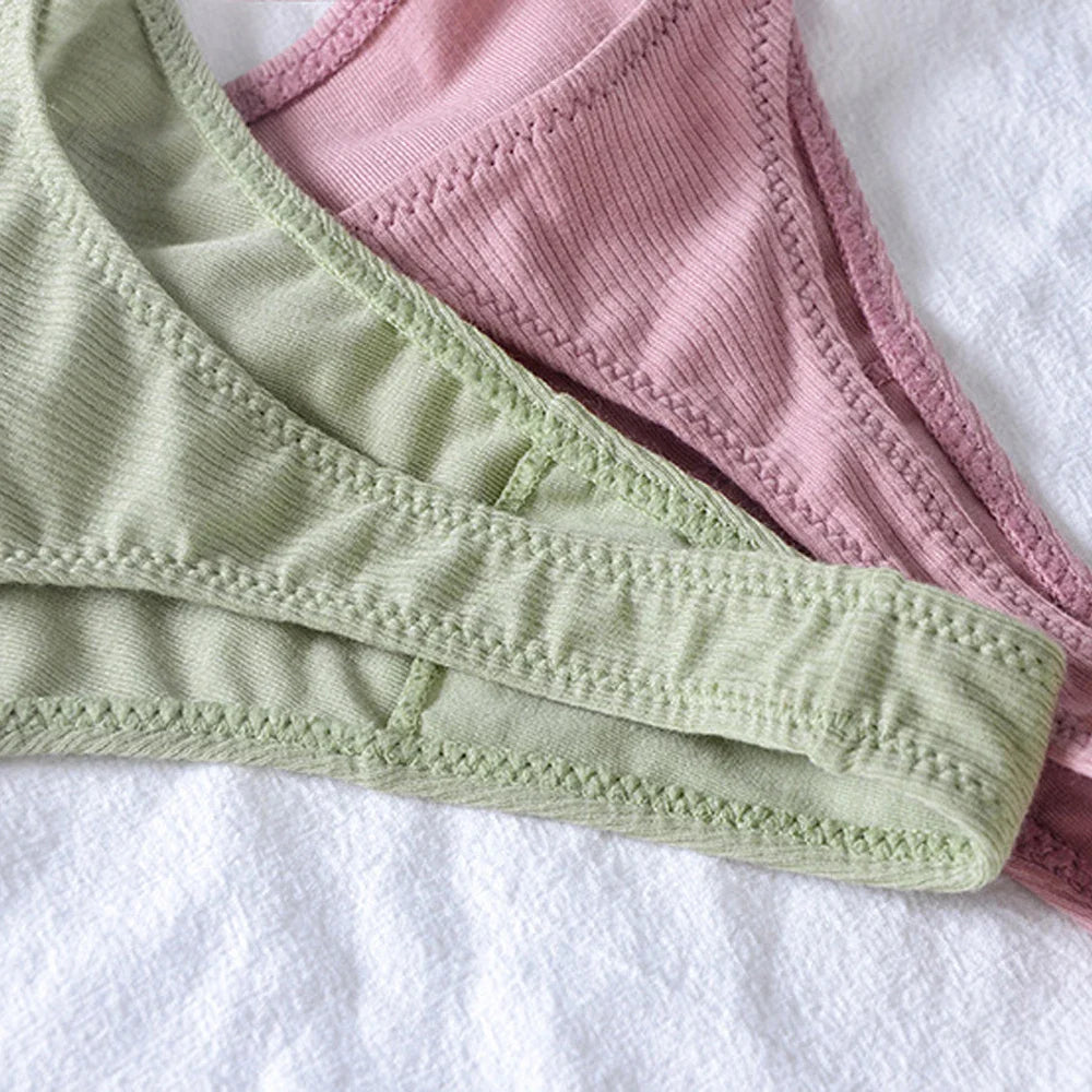 Female T Pants Bikini Thin Strappy Cotton G Strings Thongs Panties Underwear