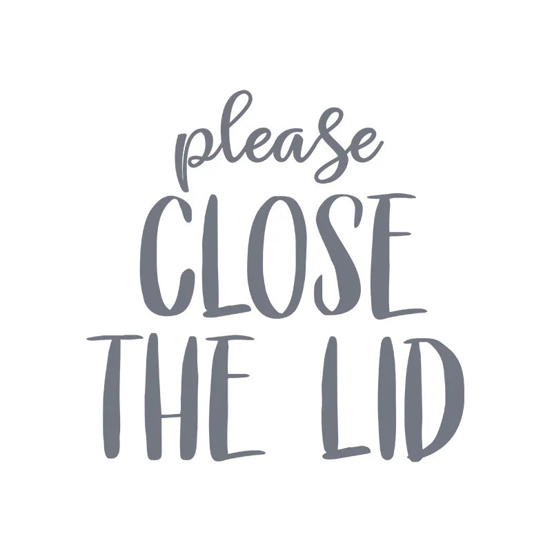 Toilet Seat Sign Vinyl Sticker Funny Decal Bathroom Decor