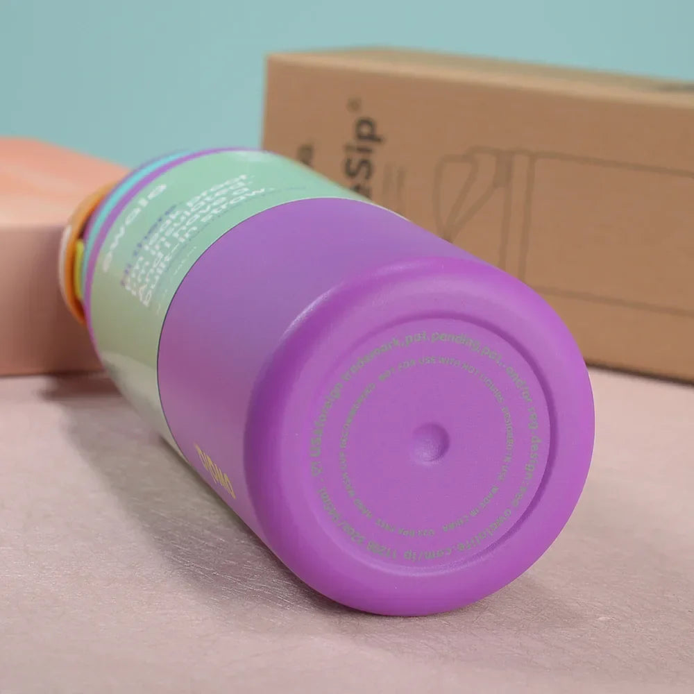 Insulated Stainless Steel  Cup Water Bottle with Straw, BPA-Free Sports Water Bottle, Great for Travel 32 Oz