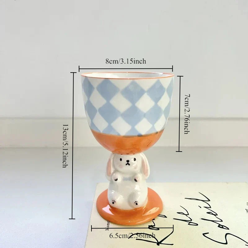 Ceramic Cup 3D Fun Cute Afternoon Tea Ice Cream Dessert Plate