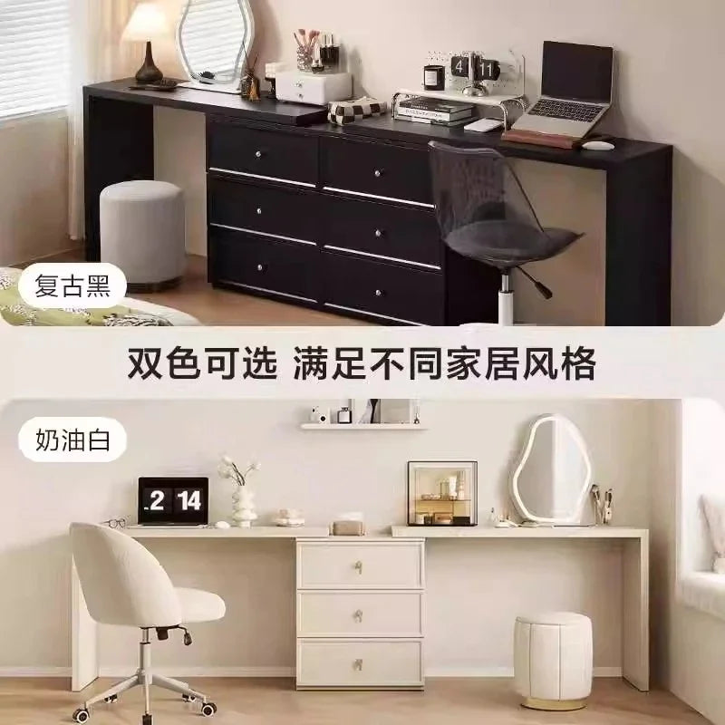 Pink Bedroom Dresser with Makeup Organizer, Comfortable Bedside Cabinet with Drawer for Clothes, Stylish Mirror Stand Furniture