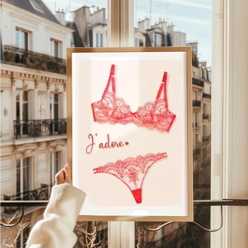 Retro Glam Fashion Magazine Poster Pink Luxury Beauty Makeup Quote Trendy Canvas Painting Wall Art