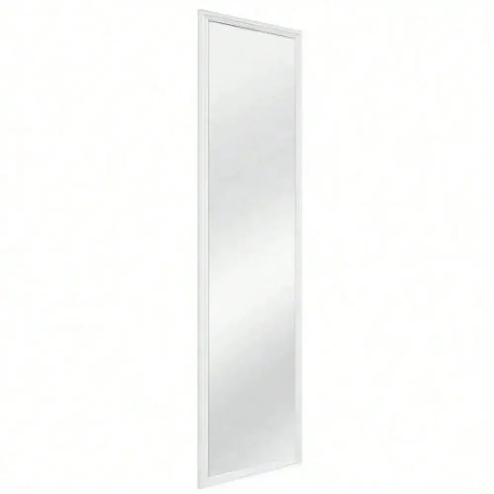 White Over Door Mirror 13" x 49"
