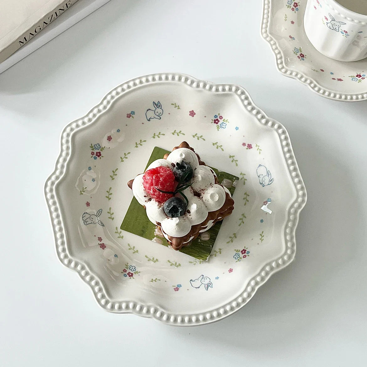 Fashion Floral Print Porcelain Bowl Cute 5Inches/7Inches