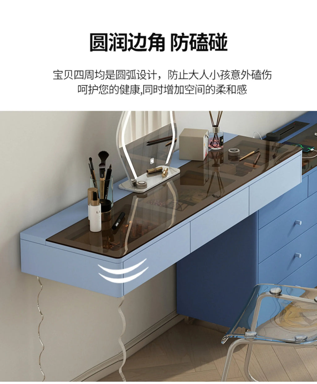 Luxury Drawers Vanity Tables Storage Nordic Cabinet Dressers Makeup Desk Drawers