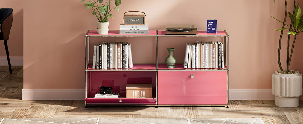 Storage Cabinet Module Furniture Haller Storage Shelf Sideboard Living Room Furniture Bed Side TableNight Stand Cabinet Home Use