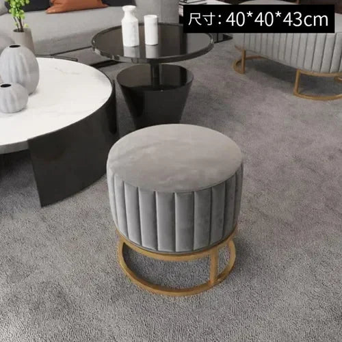 Ottomans Minimalist Shoe Portable Stools Cafe Viila Vanity Stool Home Furniture Portable Stool