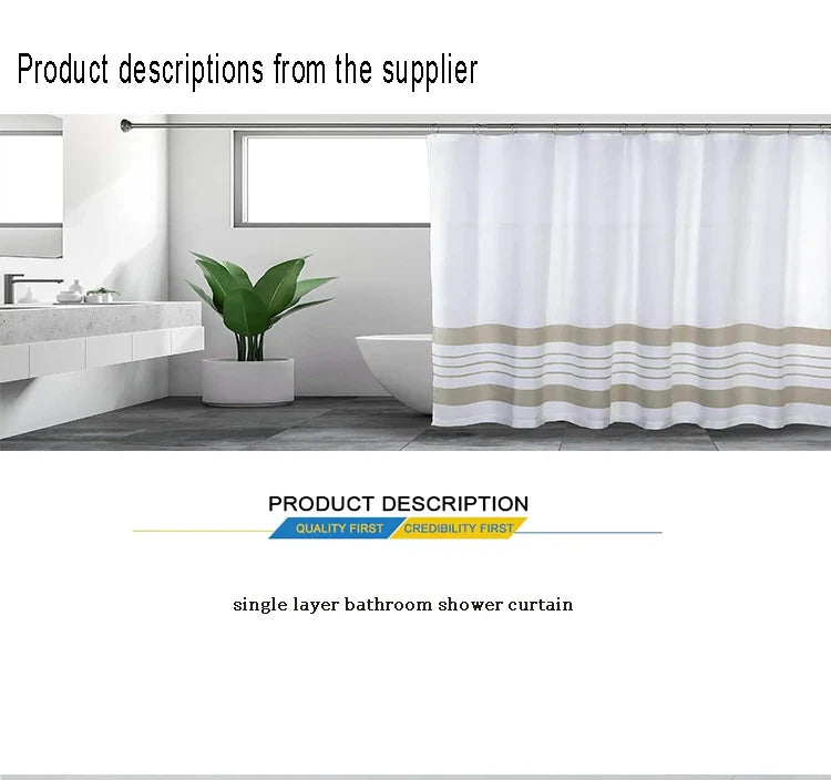 Pretty Pink Floral Bow Printed Shower Curtain with 12 Hooks, Mildew Resistant and Waterproof Bathroom Decoration