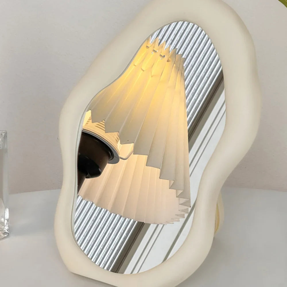 Decorative Irregular Simple Standing Dresser Mirror Cloud Shaped French Wall Mirror