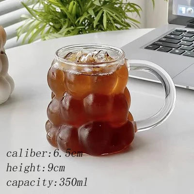 Clear Heat Resistant Glass Coffee Mug