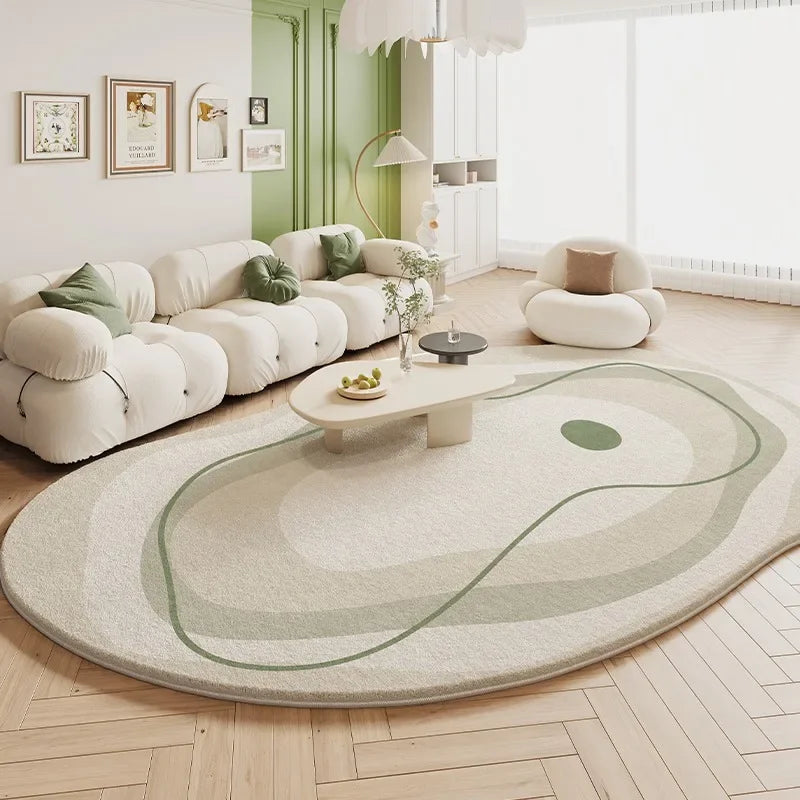 Imitation Cashmere Style Carpet Living Room Shaped Bedroom Irregular Bedside Rug