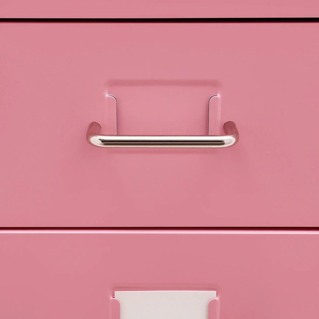 Tall Pink File Cabinet on Wheels 5-Drawer Storage Cabinet Home Furniture for Kitchen, Bedroom, Office, Study | 27 Inch
