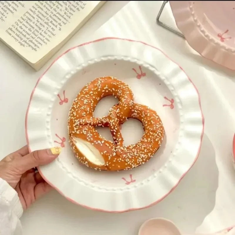 Coquette Bow Bowls and Plate