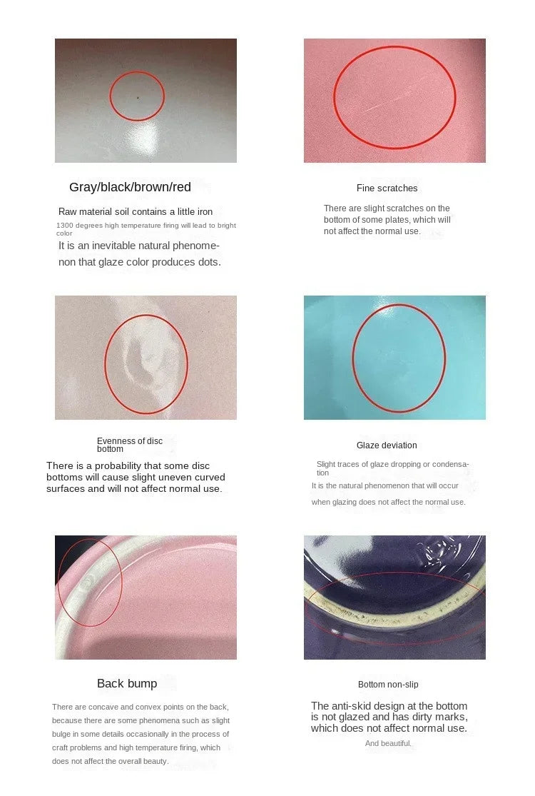 French Flower Shaped Small Plate Colored Ceramic