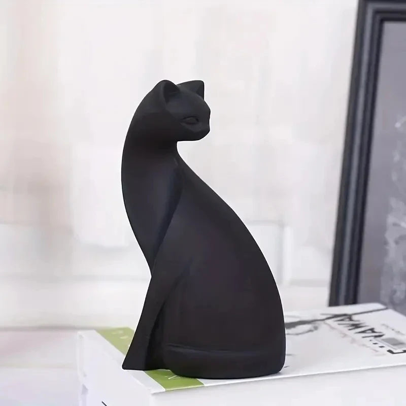 Resin Couples Cat Statues for Home Decorations Animal Figurine Home Decor Sculpture