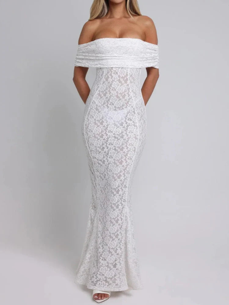 Ruched Jacquard Dress Women 5quare Collar Backless Sleeveless Elegant Gown Chic Long Bodycon