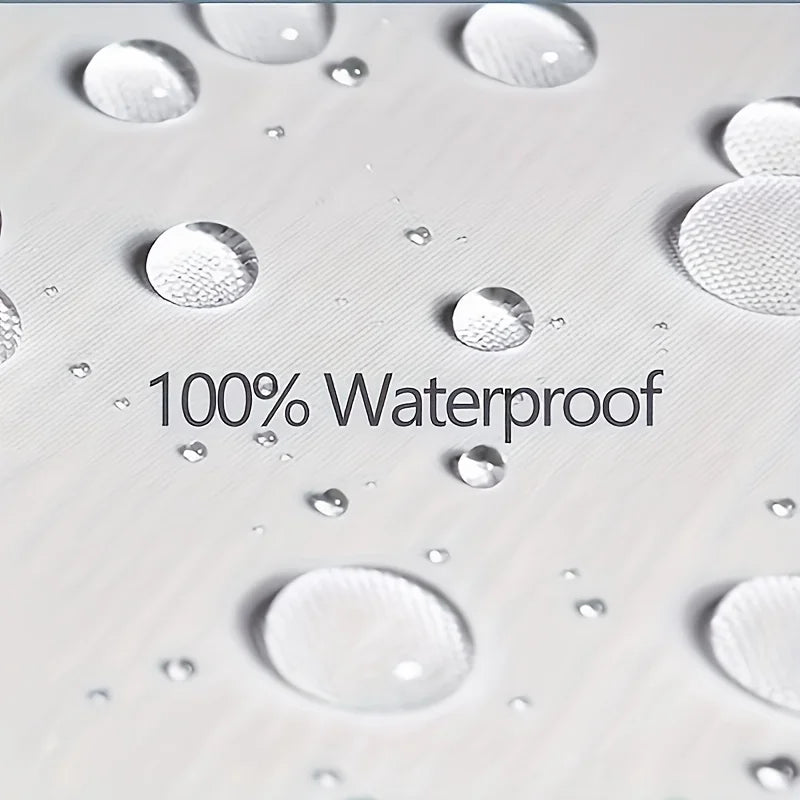 Pretty Pink Floral Bow Printed Shower Curtain with 12 Hooks, Mildew Resistant and Waterproof Bathroom Decoration