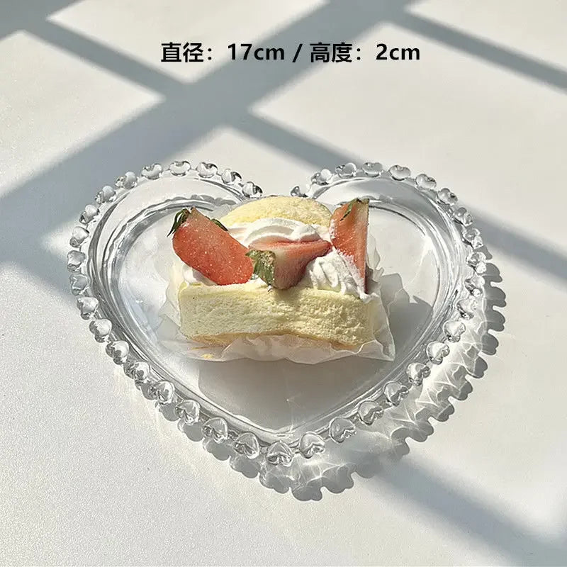 Clear Glass Cake Plate
