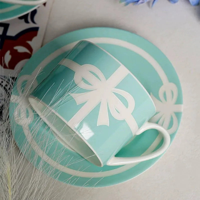 Ceramic Blue Bow Tableware