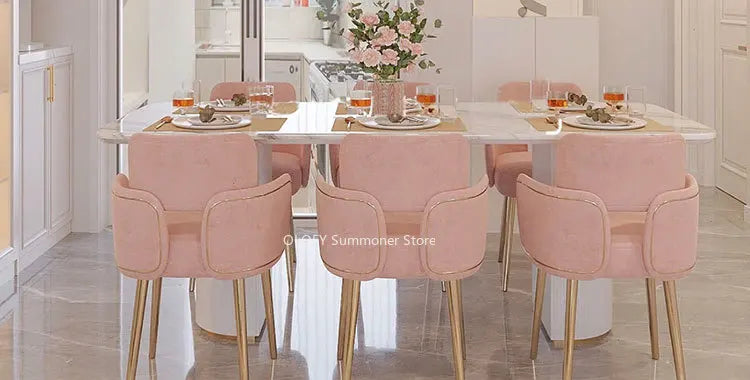 Pink Velvet Relaxing Chair Arm Single Furniture