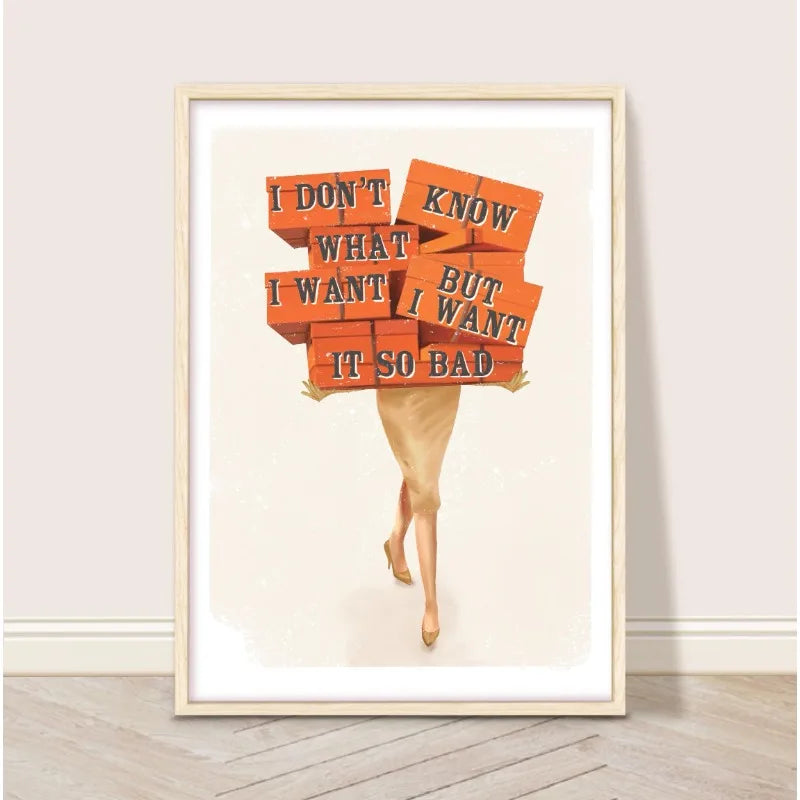 Retro Glam Fashion Magazine Poster Pink Luxury Beauty Makeup Quote Trendy Canvas Painting Wall Art