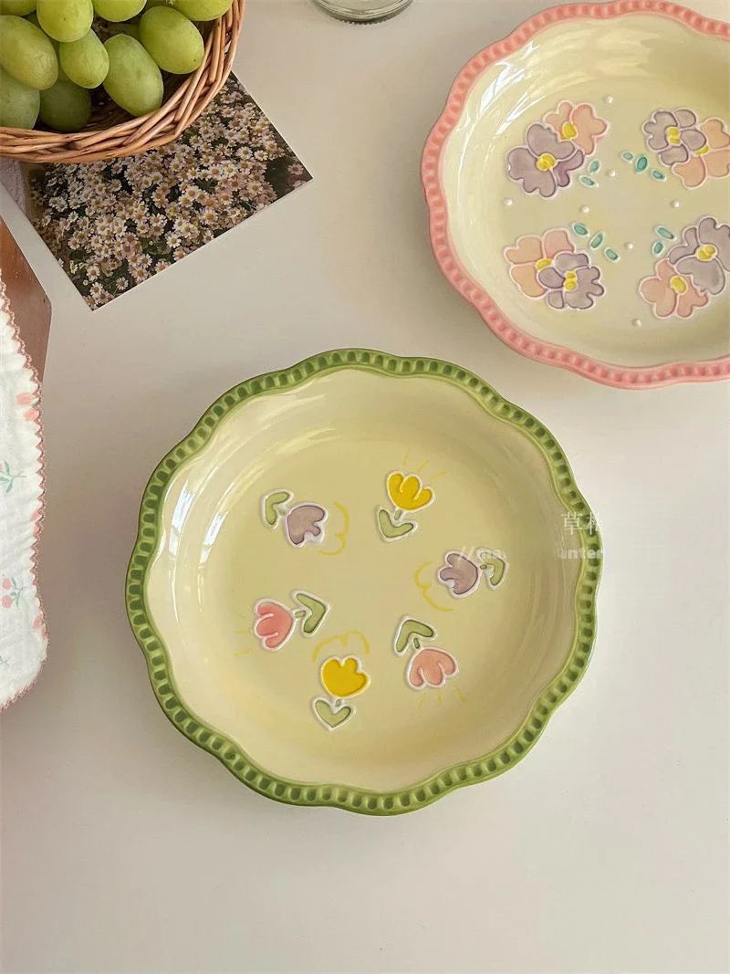Ceramic Tulips High-end Beautiful Tableware