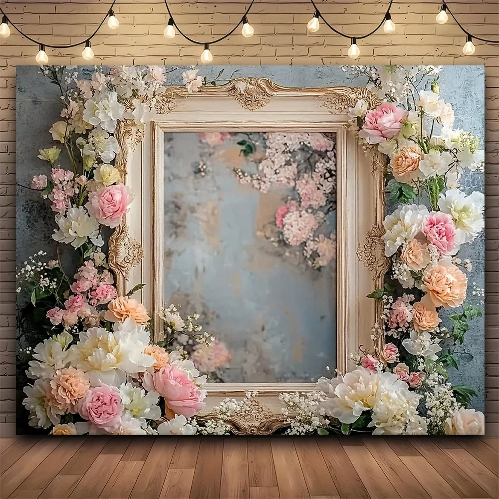 Elegant Floral Rose Tapestry Wall Hanging Vintage Inspired Pink aAnd Flower Interior Decor