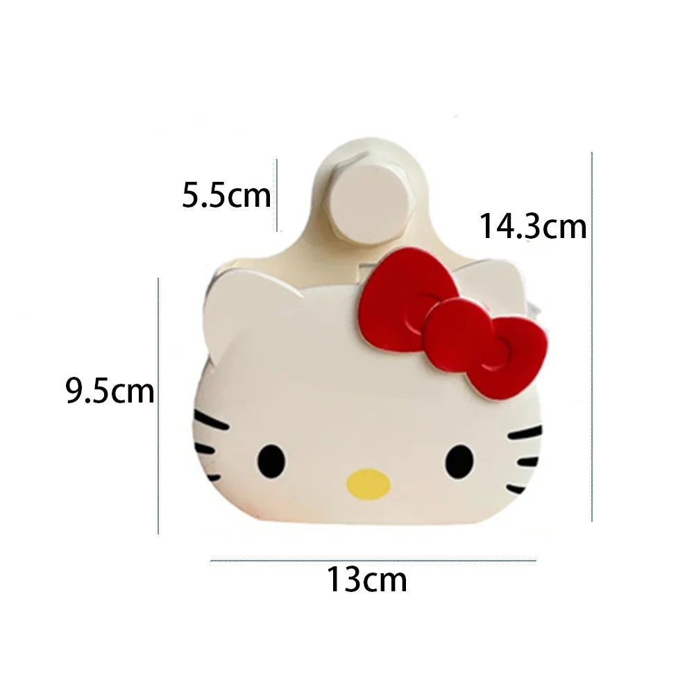 Sanrio Bathroom Shelf Punch-Free Hello Kitty Sink Toothbrush Toothpaste Comb Storage Box